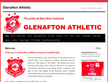 Tablet Screenshot of glenaftonfc.com